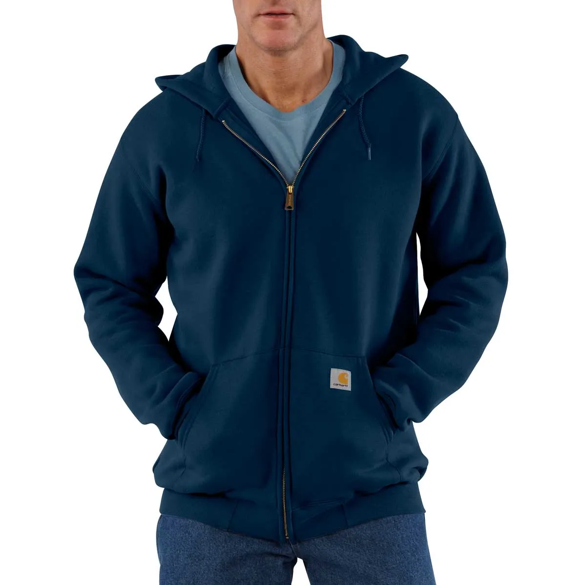 Carhartt K122 Loose Fit vest met rits zwart S midweight
