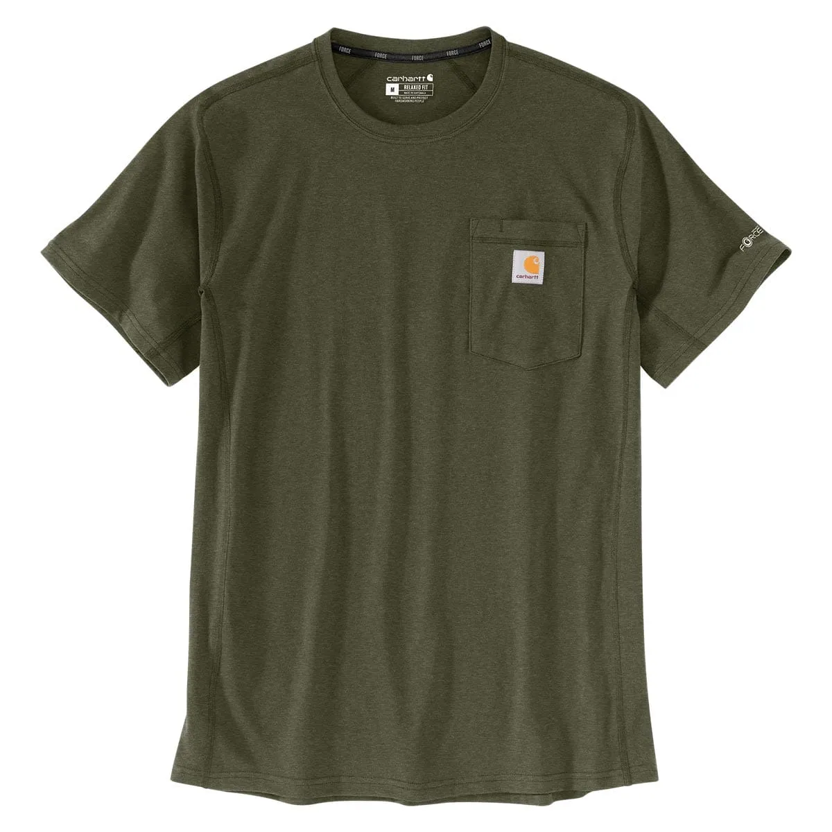 Carhartt Force 104616 t-shirt borstzak zwart katoen