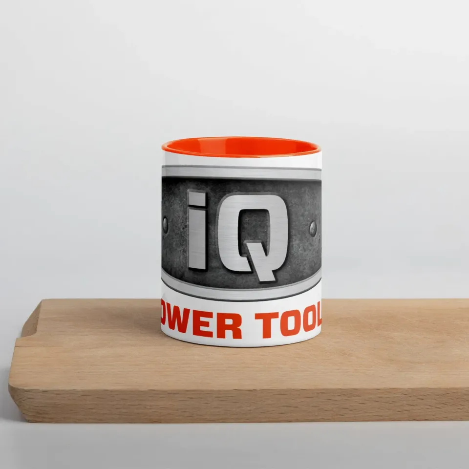 IQ Powertools Power mok keramiek met kleur binnenkant