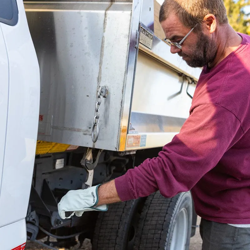 Gemplers Unlined Driver werkhandschoenen leer ongevoerd