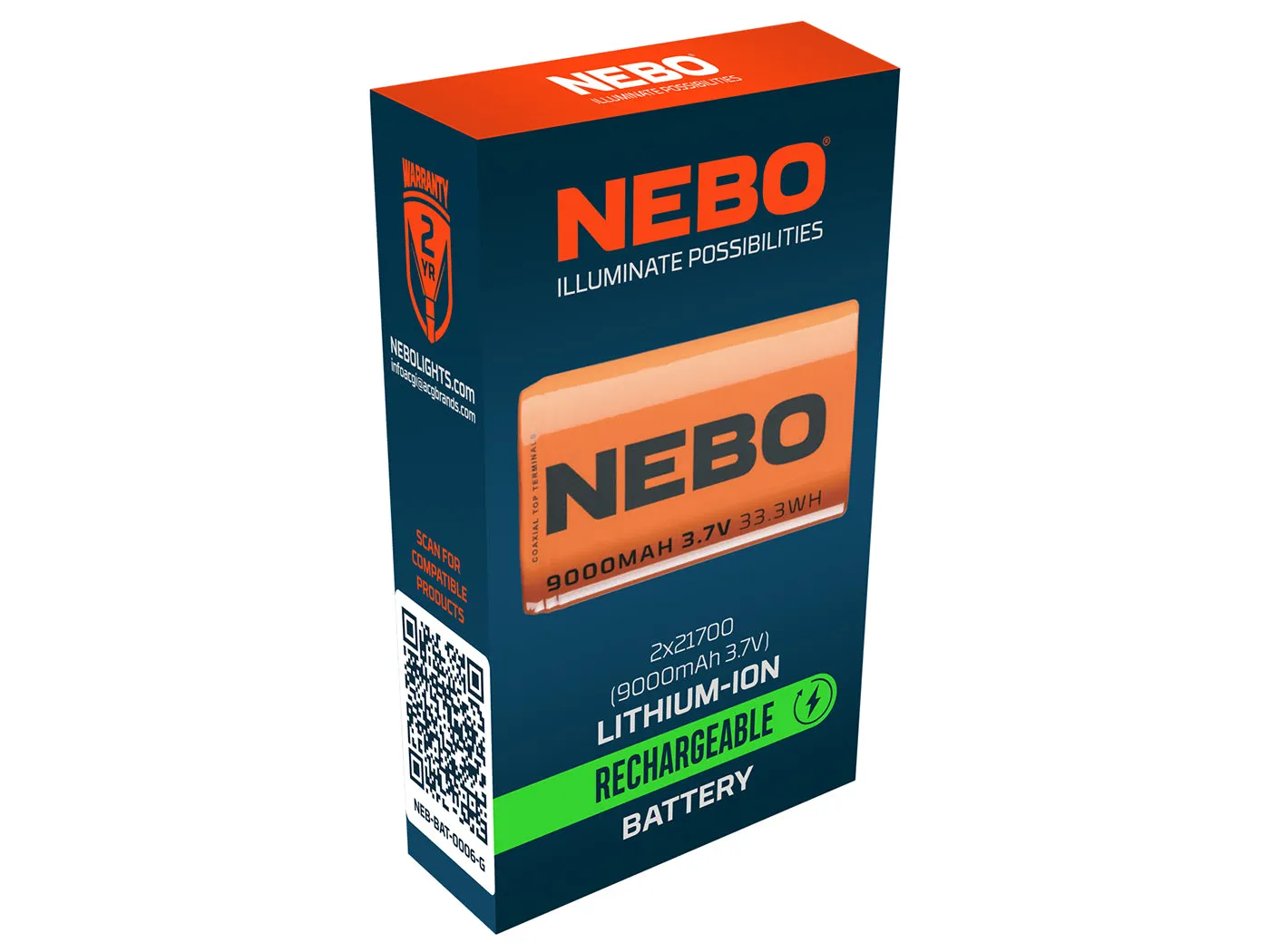Nebo Tools 2x21700 accu 9000mAh 3,7V 06