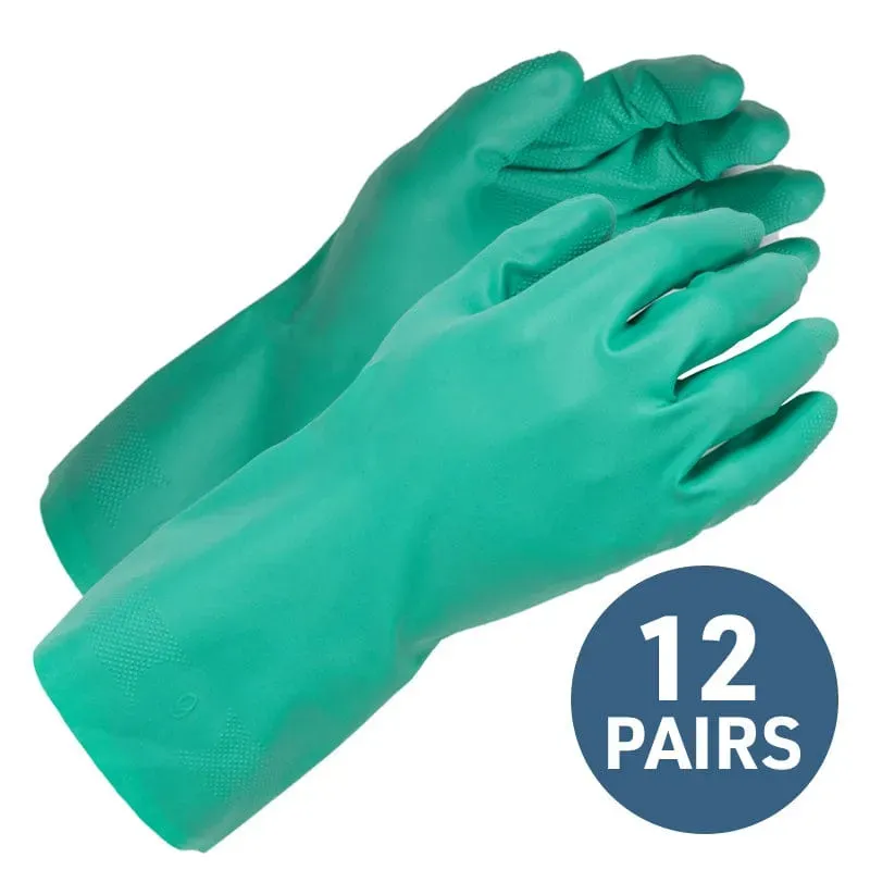 Gemplers 11-mil chemische handschoenen nitril 12 paar maat S