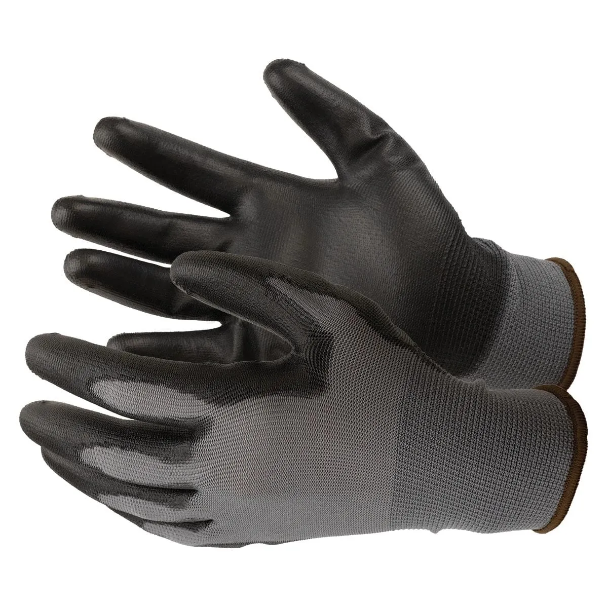 Gemplers nylon werkhandschoenen PU-coating 10-pack ademend