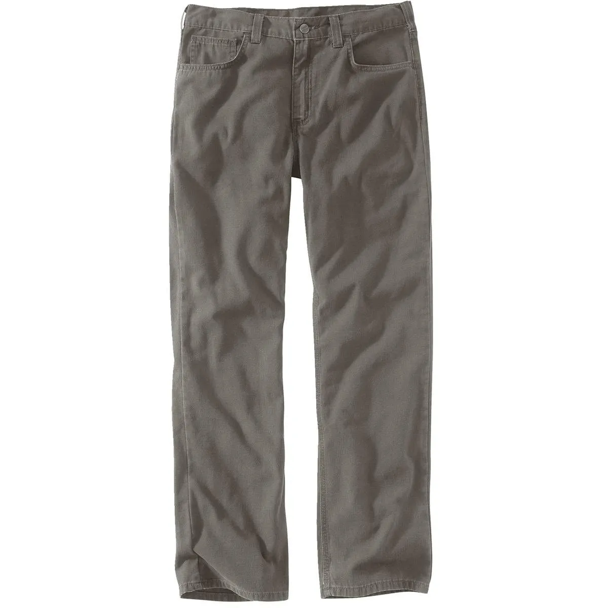 Carhartt Rugged Flex werkbroek canvas relaxed fit gravel