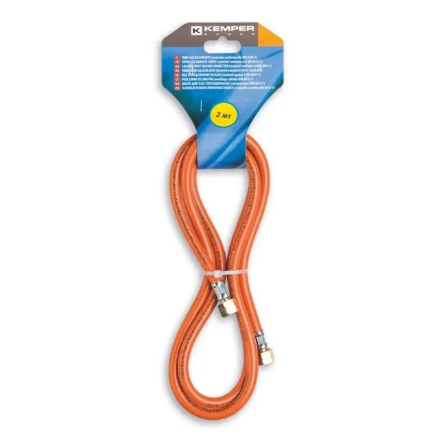 Kemper Group 61802D gasslang 2 meter met koppeling