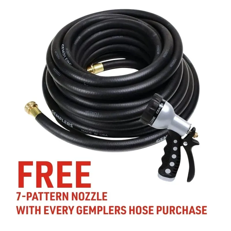 Gemplers Professional rubber tuinslang knikvast messing
