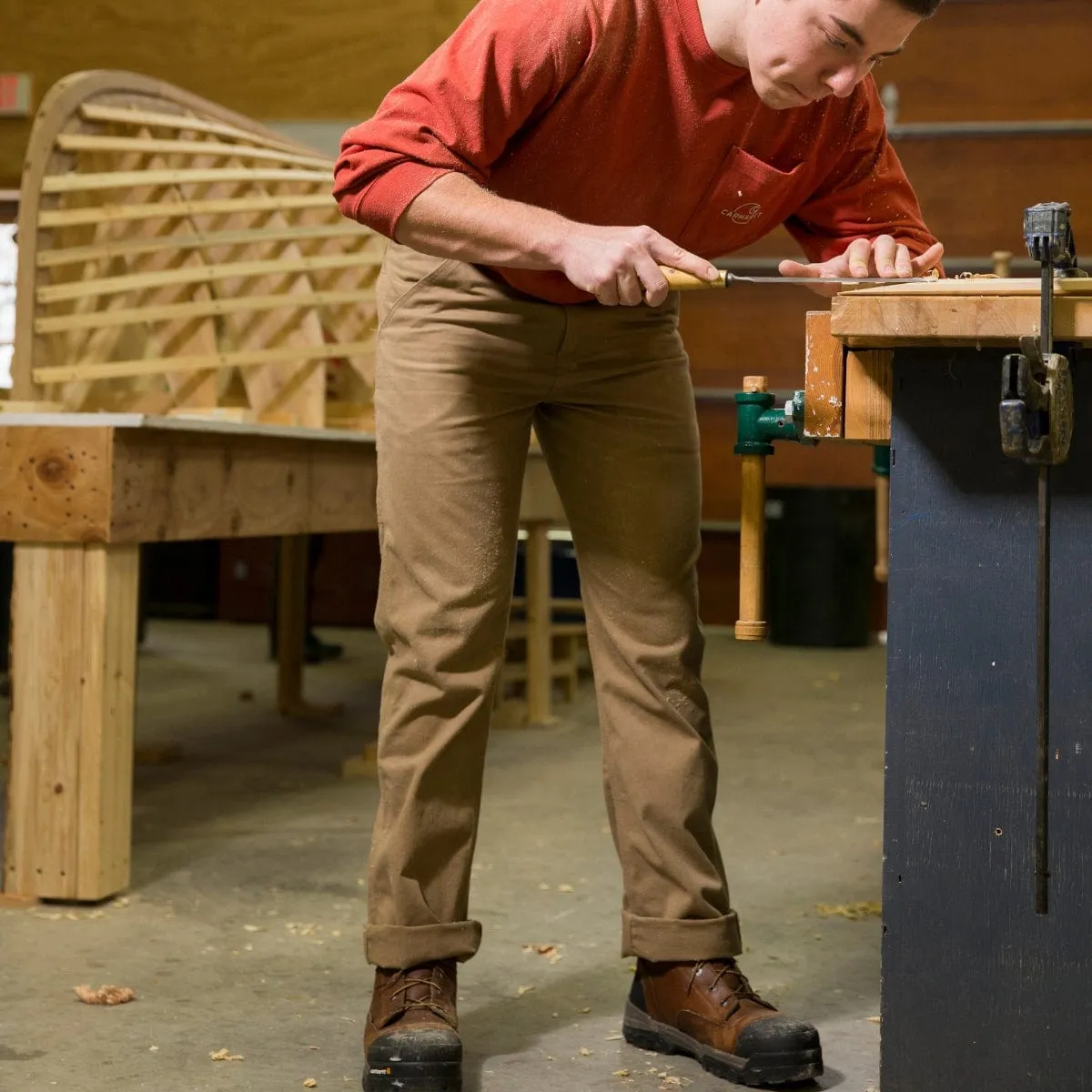 Carhartt Relaxed-Fit Twill werkbroek katoen hamerslus