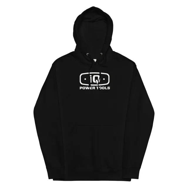 IQ Powertools hoodie unisex zwart L katoen 280g