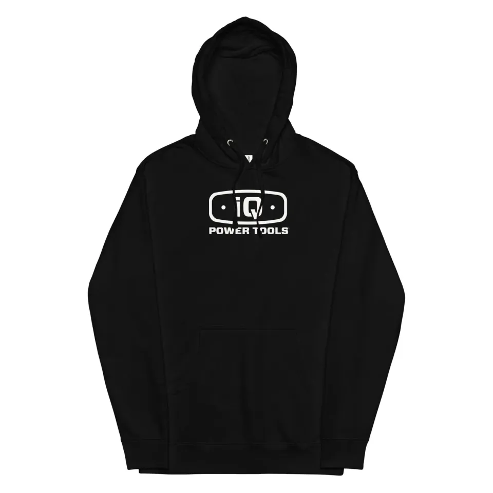 IQ Powertools hoodie unisex zwart L katoen 280g