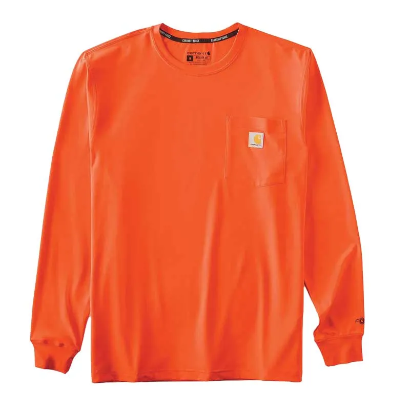 Carhartt Force longsleeve hi-vis shirt Brite Orange maat L