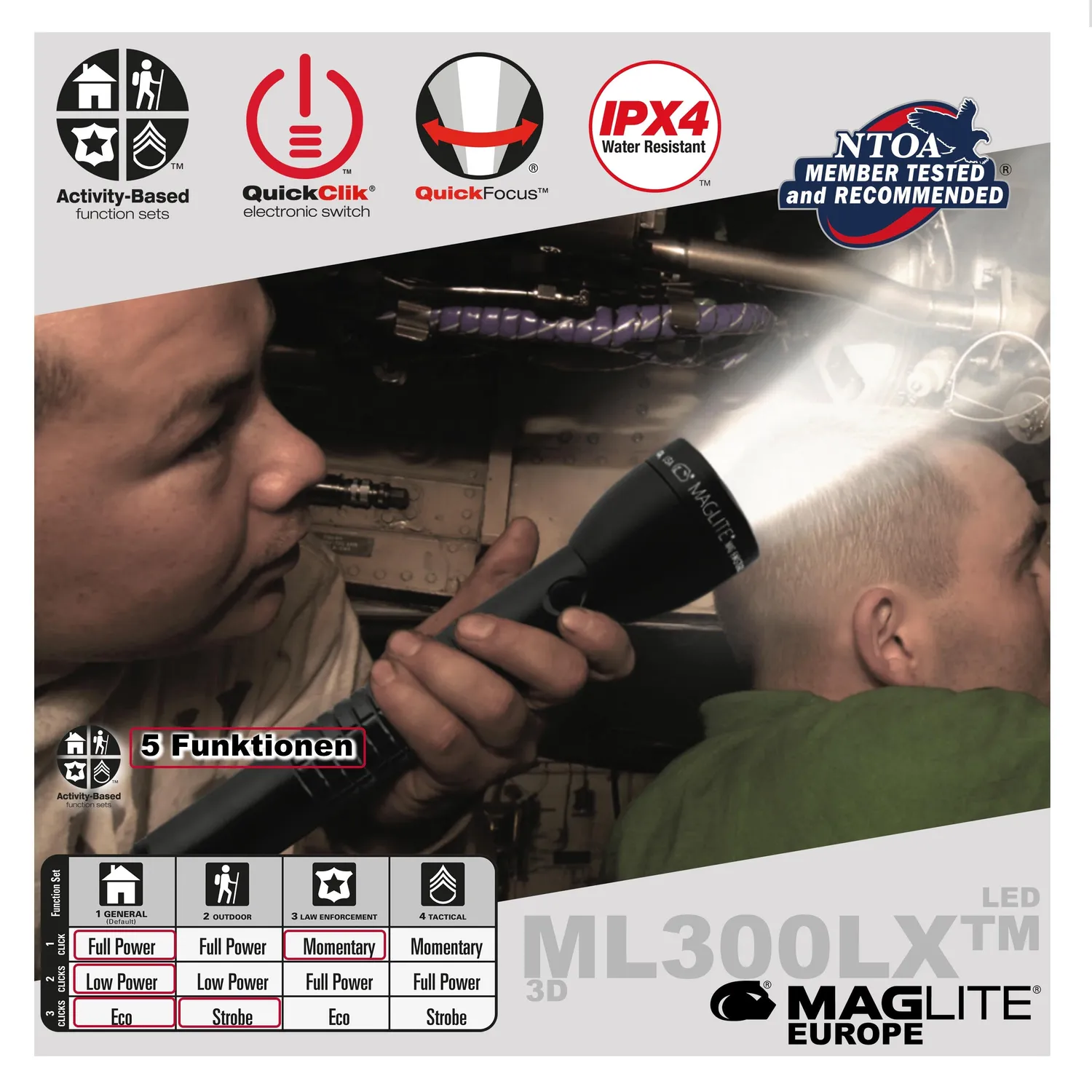 Maglite ML300LX 3D LED zaklamp zwart 746 lumen