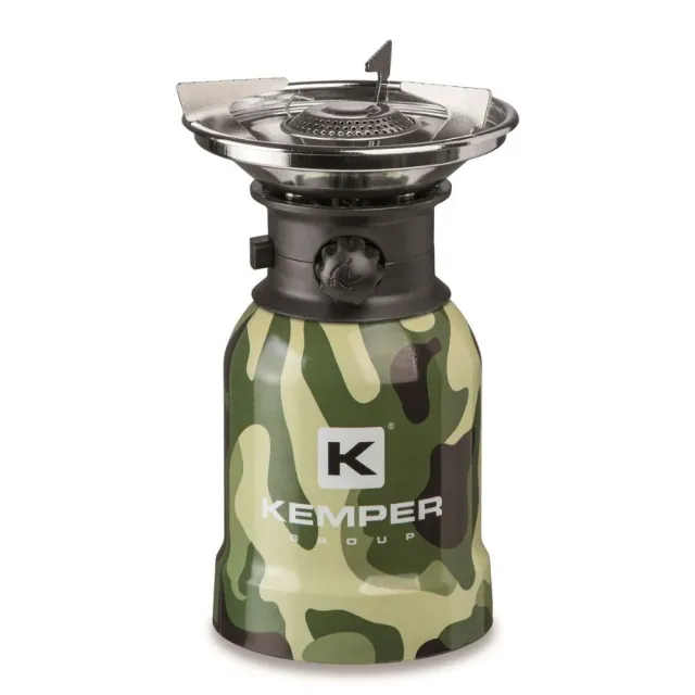 Kemper KE2008CMF campingbrander camouflage met piëzo