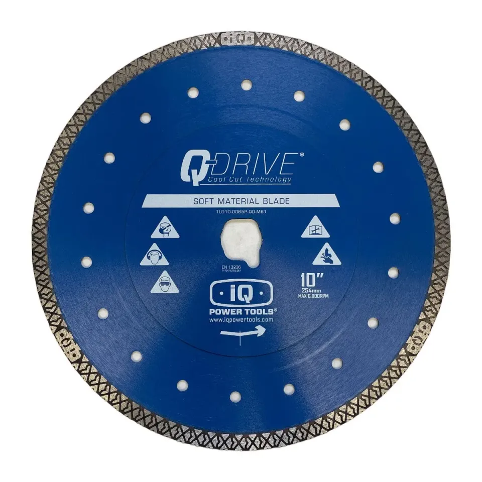 IQ Q-Drive 254mm zaagblad zacht steen