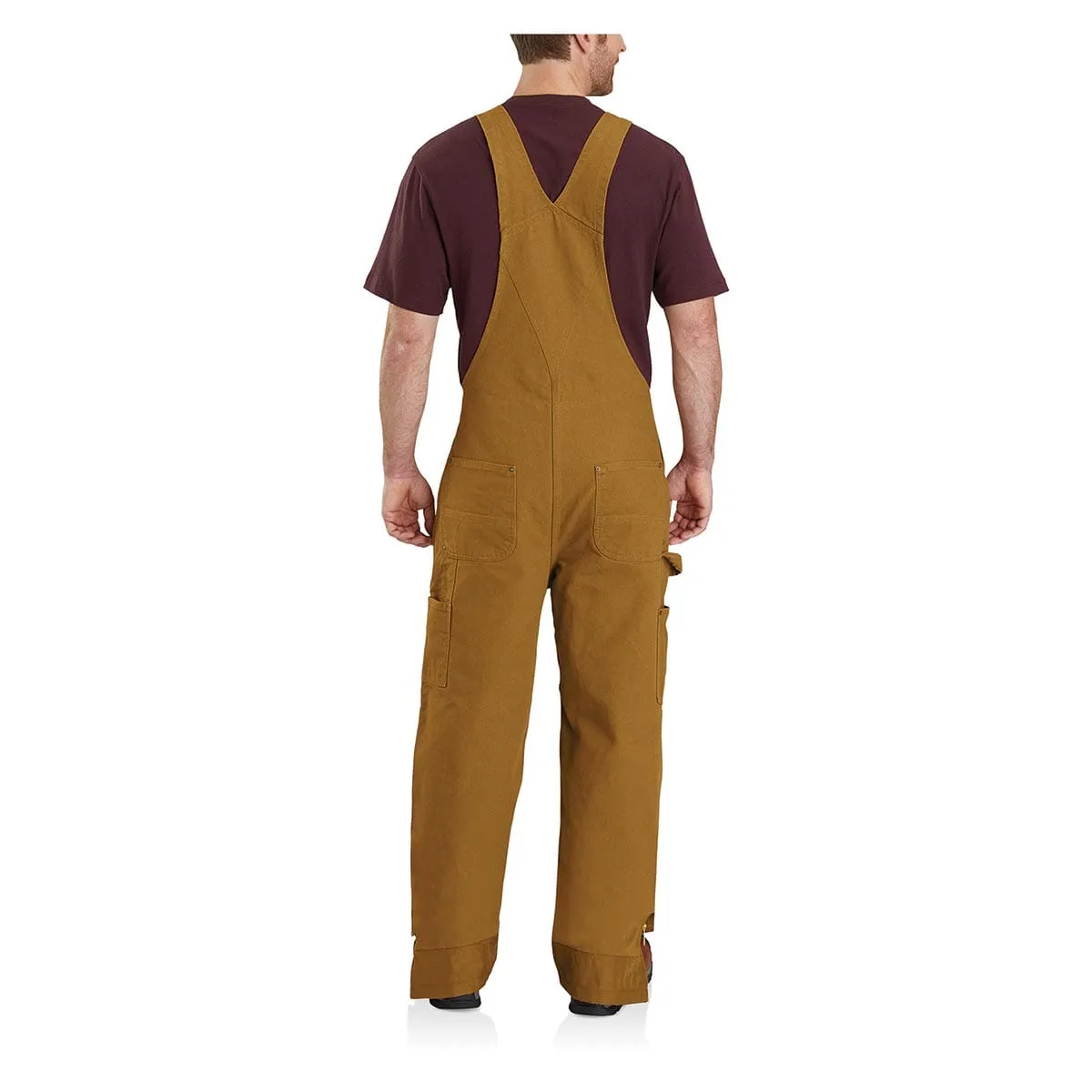 Carhartt Loose Fit Washed Duck Bib Overall gevoerd