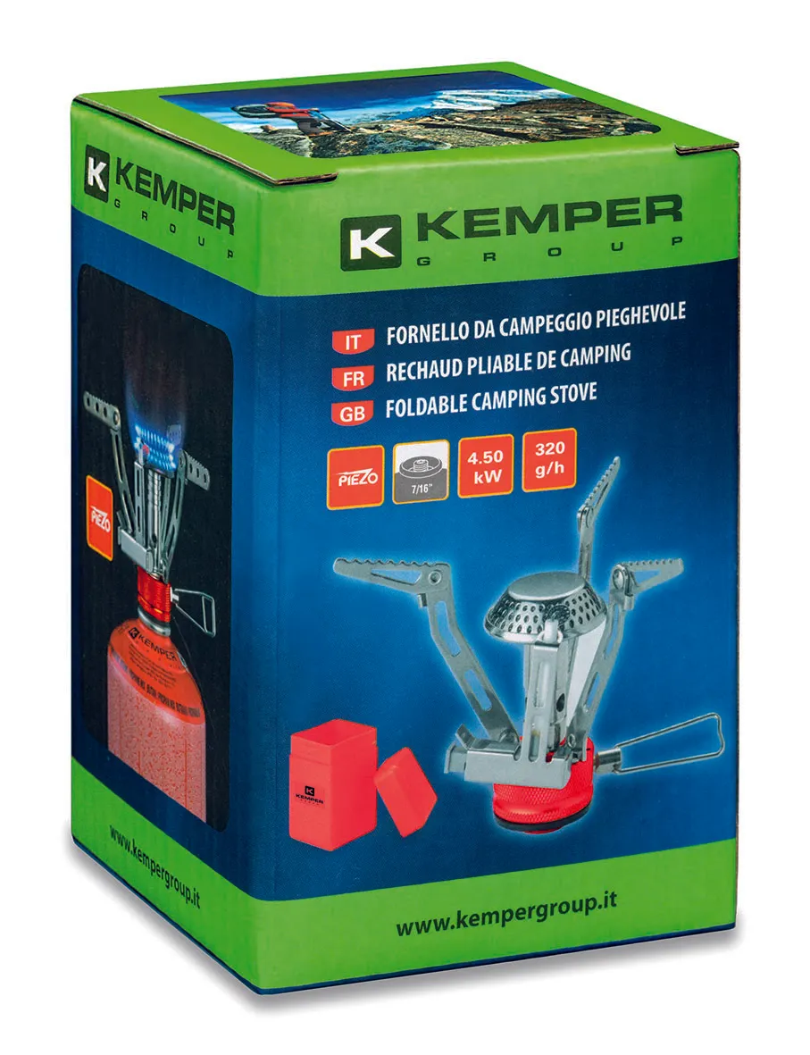 Kemper KE3008 campingbrander fornuis opvouwbaar compact