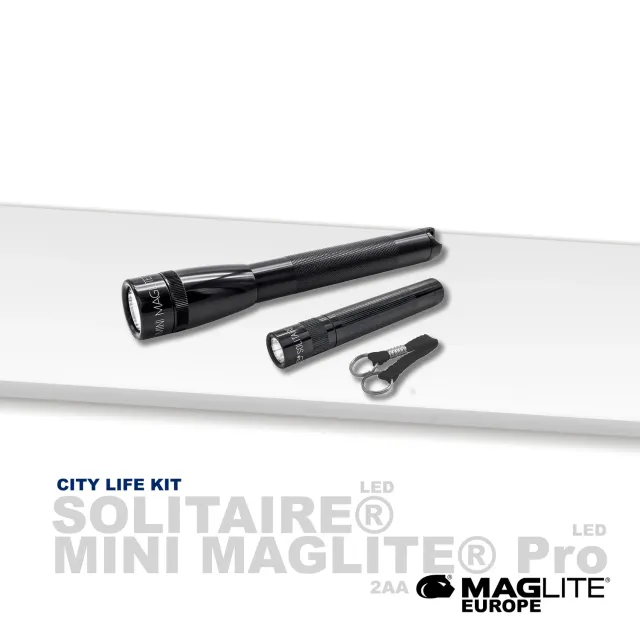 Maglite City Life Kit Mini Maglite Pro AA LED-zaklampenset 332 lumen