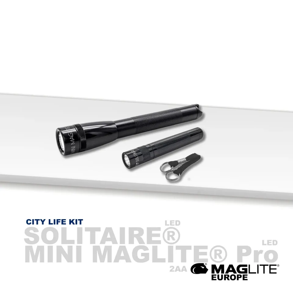 Maglite City Life Kit Mini Maglite Pro AA LED-zaklampenset 332 lumen