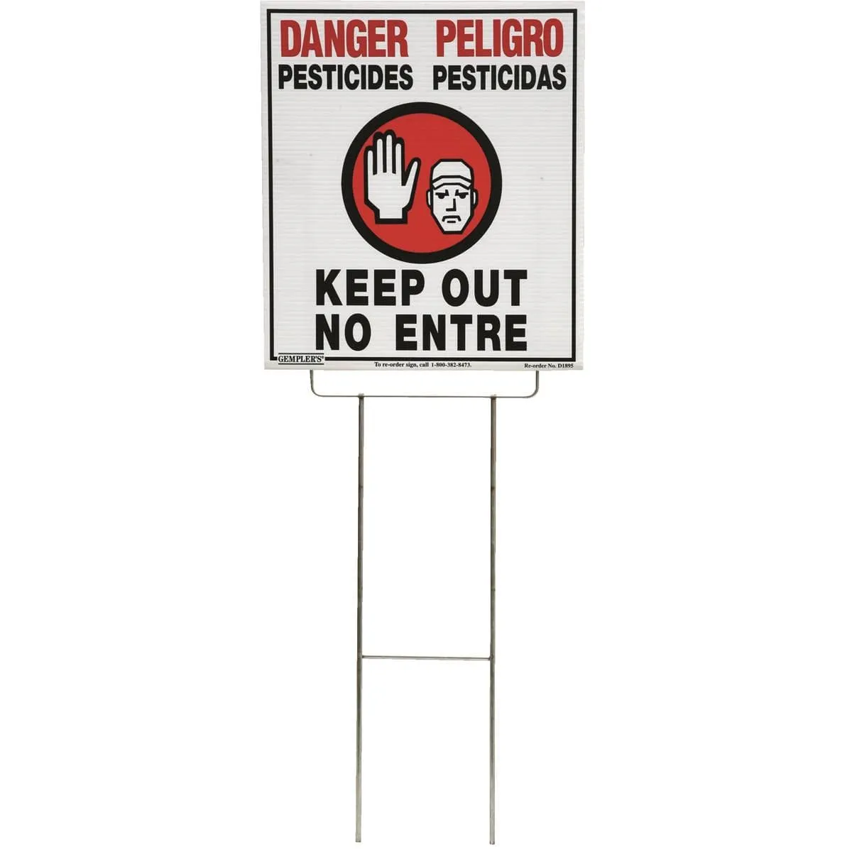 Gemplers WPS waarschuwingsbord tweetalig 14x16 vinyl