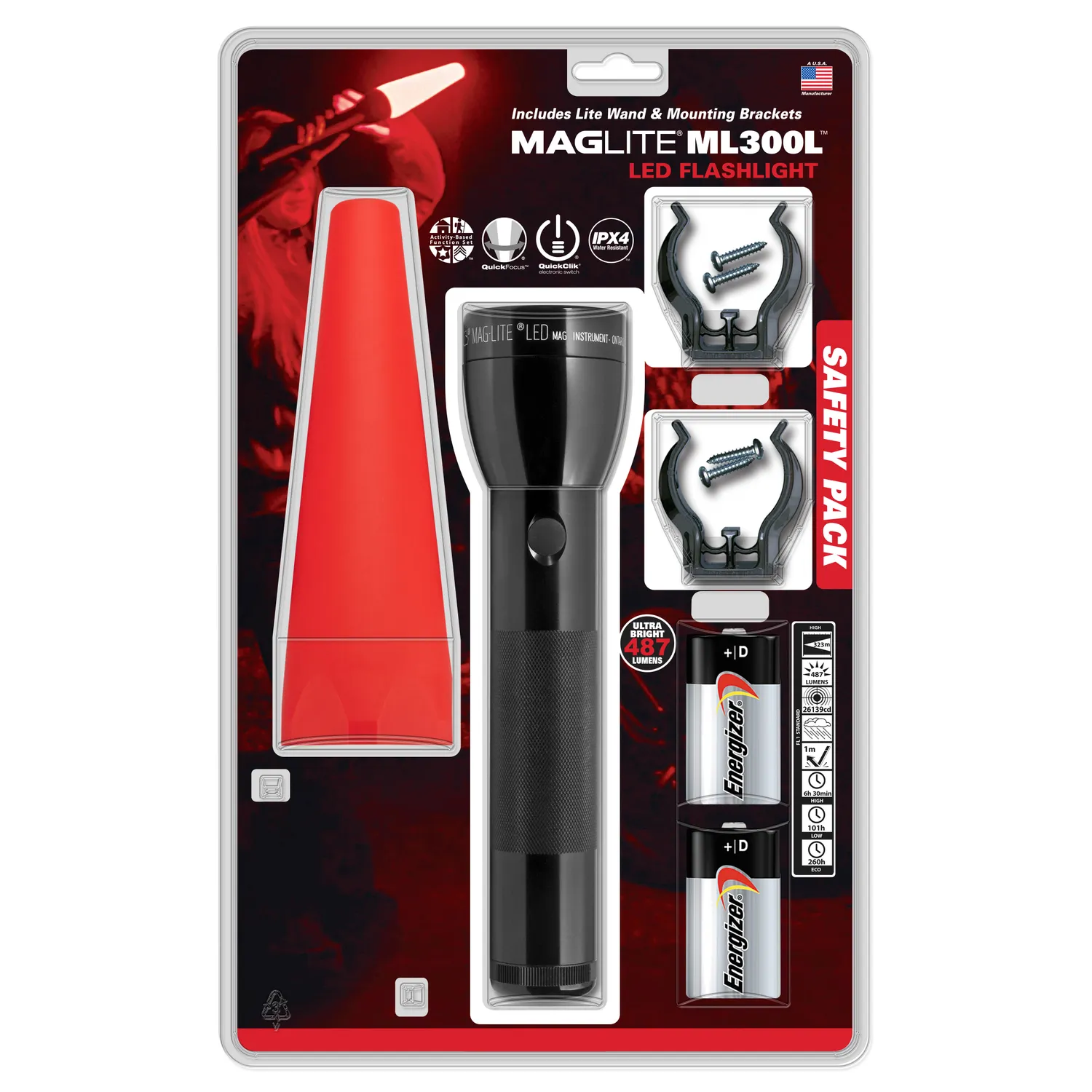 Mag-Lite Mini Maglite LED AA set wegveiligheid