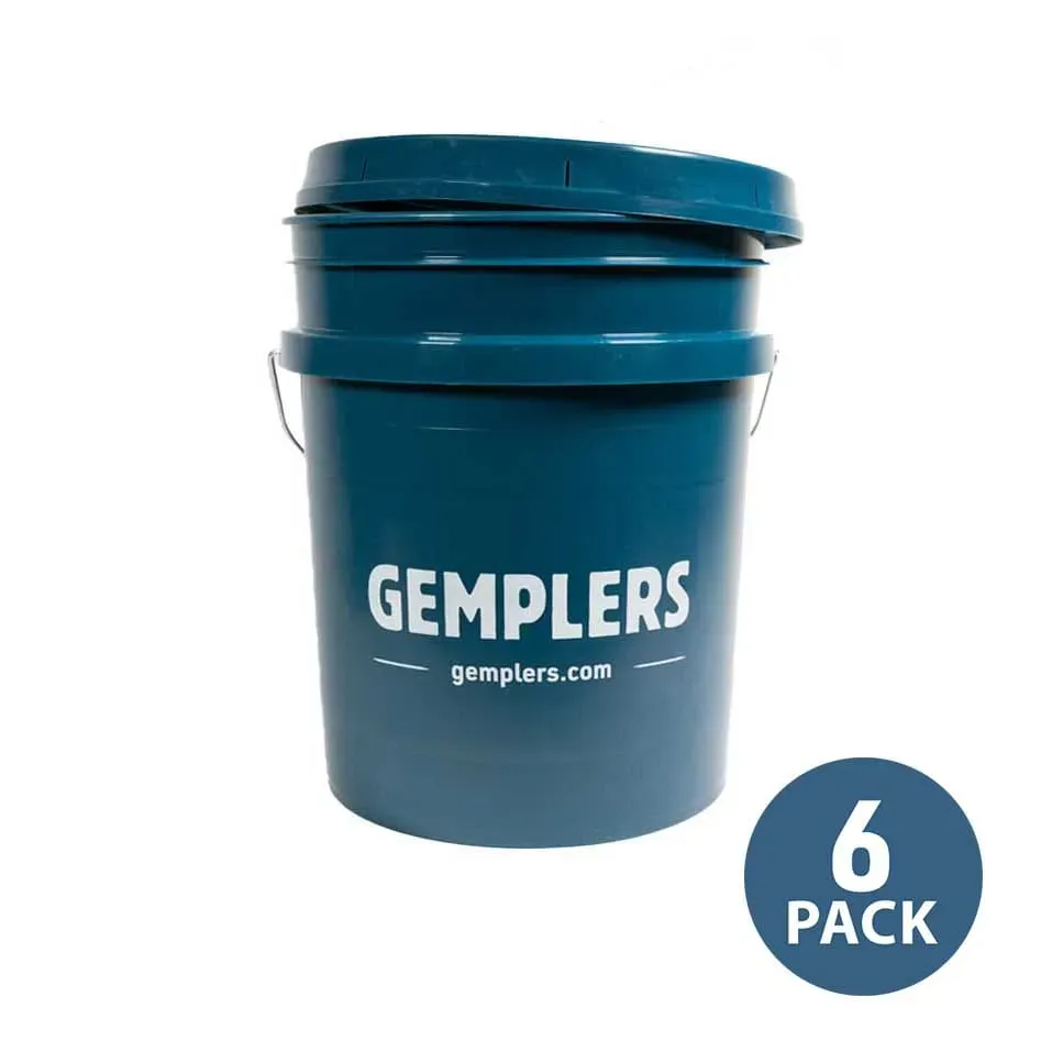Gemplers emmer 19 liter 6-pack met deksel HDPE