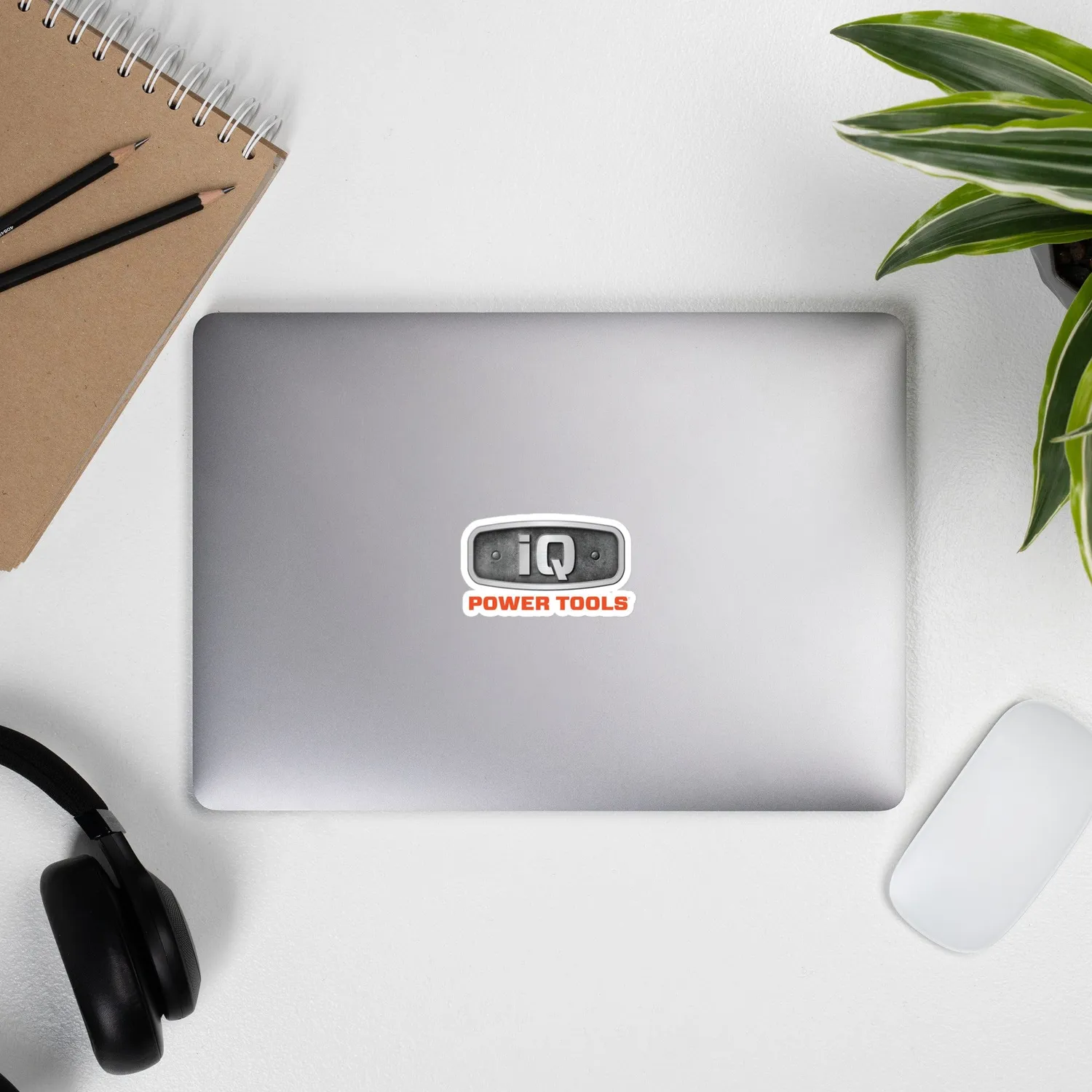 IQ Powertools sticker vinyl 10,2x10,2 cm
