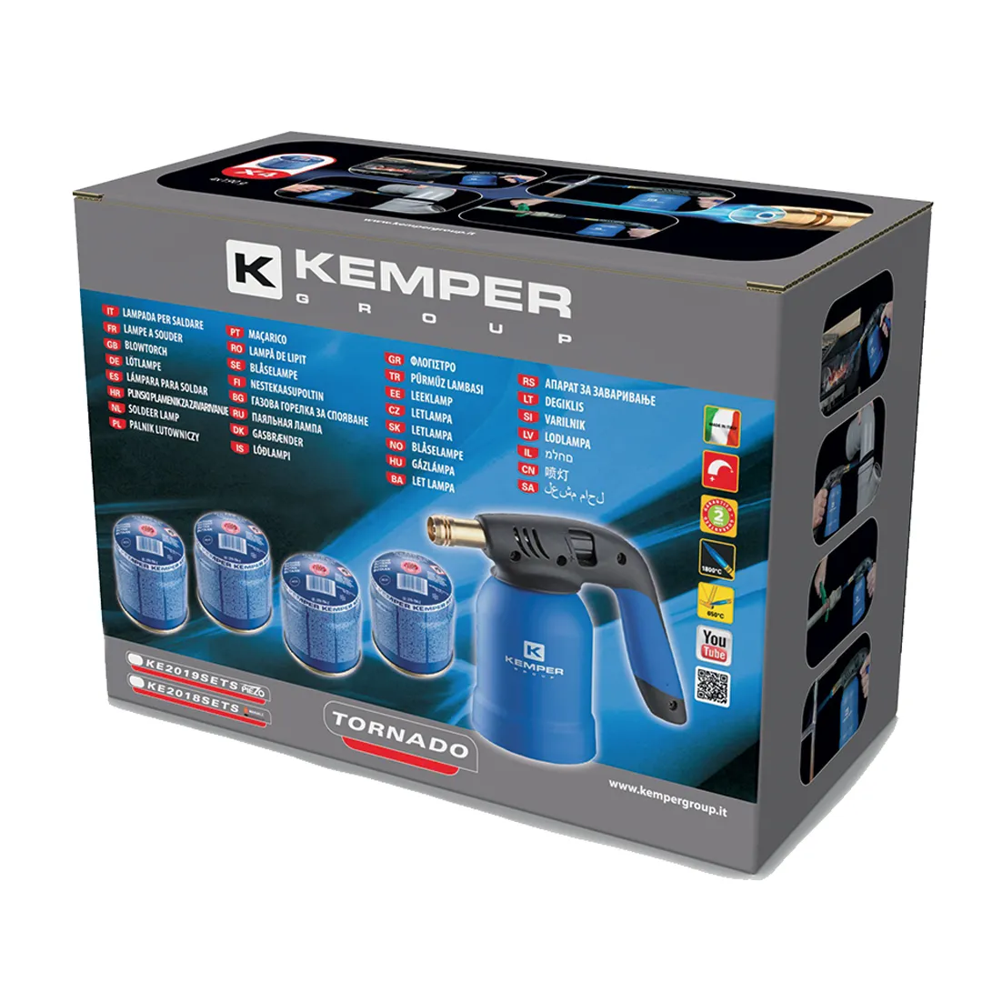 Kemper Group Tornado KE2019SETS soldeerset + 4 patronen