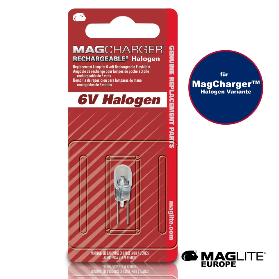 Mag-Lite MagCharger halogeenlamp 6V vervanging