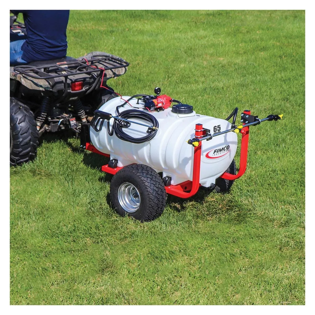Fimco 65 gallon aanhangsprayer 4.5 gpm 246 liter met boom
