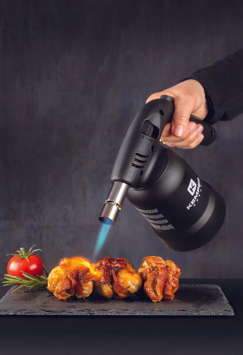 Kemper KE2019CHEF gasbrander keuken vlam voor crème brûlée