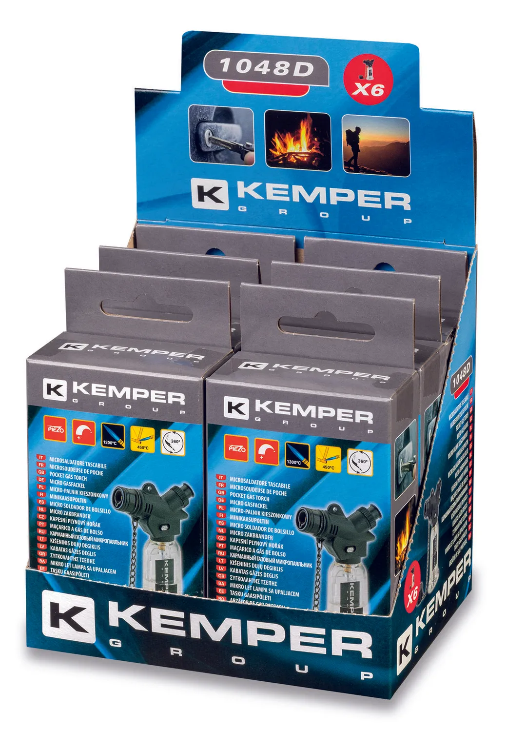 Kemper 1048D micro gasbrander zakformaat