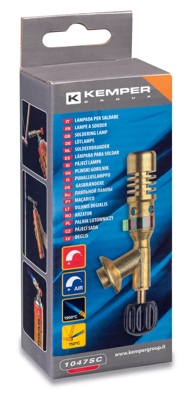 Kemper 1047SC gasbrander voor patroon ventiel