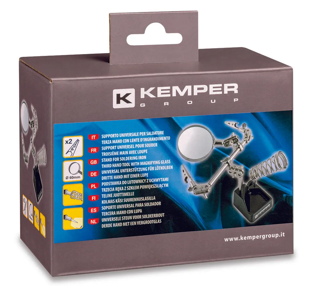 Kemper 170011 derde hand soldeerhulp met klemmen
