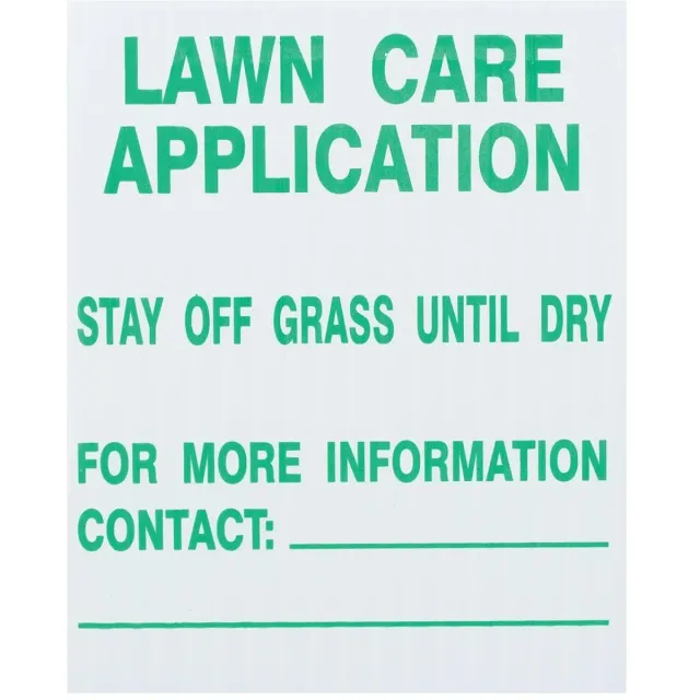 Gemplers Lawn Care bordjes 4x5 inch 25 stuks met pin
