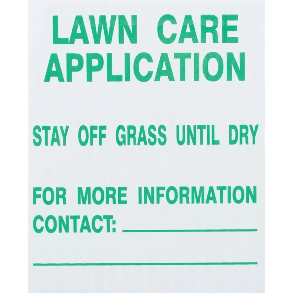 Gemplers Lawn Care bordjes 4x5 inch 25 stuks met pin