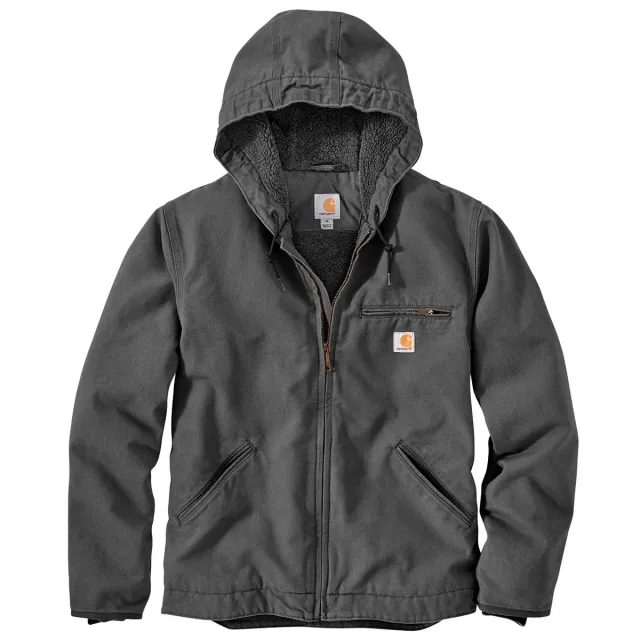 Carhartt J141 Sherpa werkjas relaxed fit bruin L gevoerd