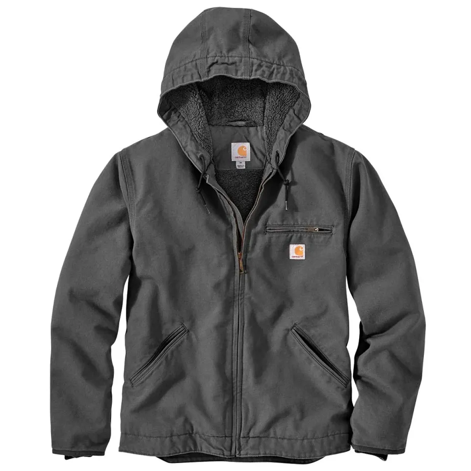 Carhartt J141 Sherpa werkjas relaxed fit bruin L gevoerd