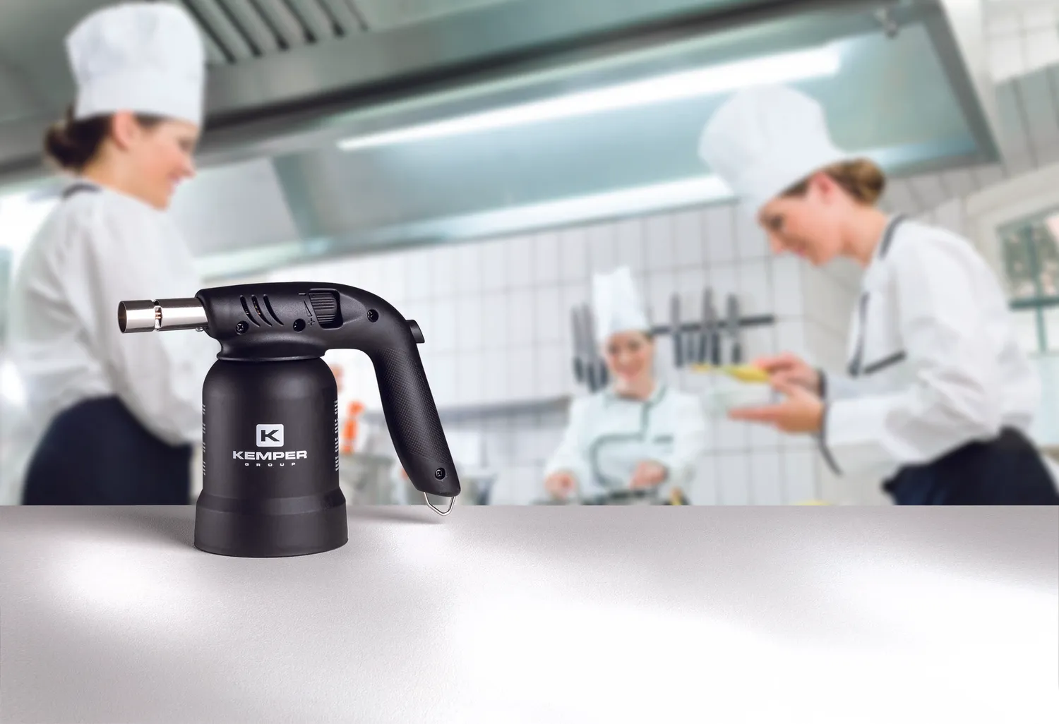 Kemper KE2019CHEF gasbrander keuken vlam voor crème brûlée