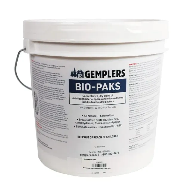 Gemplers Bio-Paks putreiniger emmer 50 stuks ontgeurend