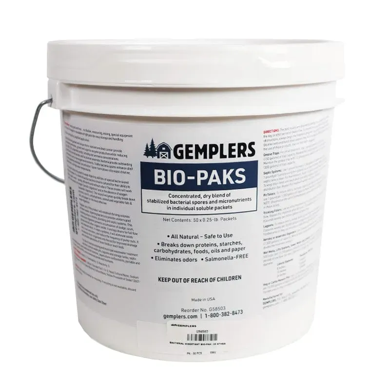 Gemplers Bio-Paks putreiniger emmer 50 stuks ontgeurend