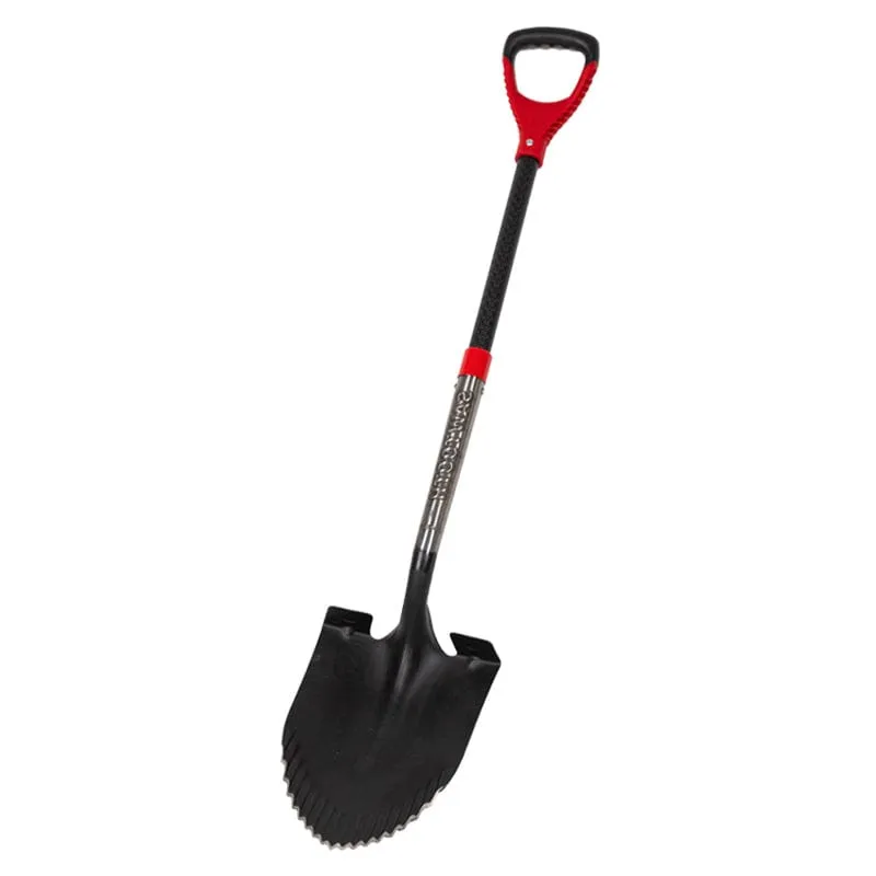 Gemplers Sawtooth Round Point Shovel D-greep spade getand