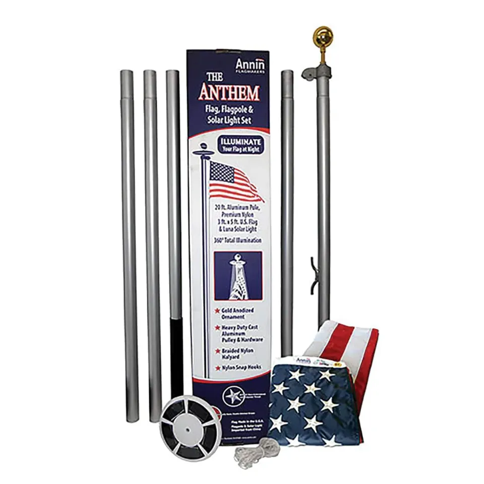 Freedom and Glory vlaggenmast set 20ft vlag + licht