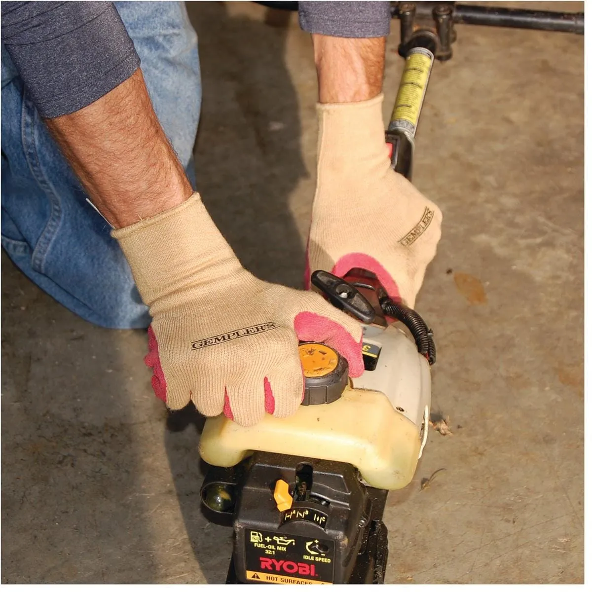 Gemplers Latex Werkhandschoenen Gecoat grip