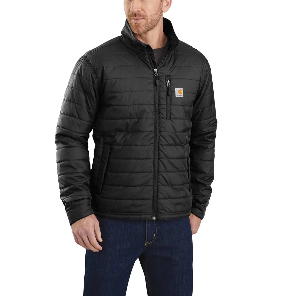 Carhartt Rain Defender werkjas Relaxed Fit licht gevoerd zwart