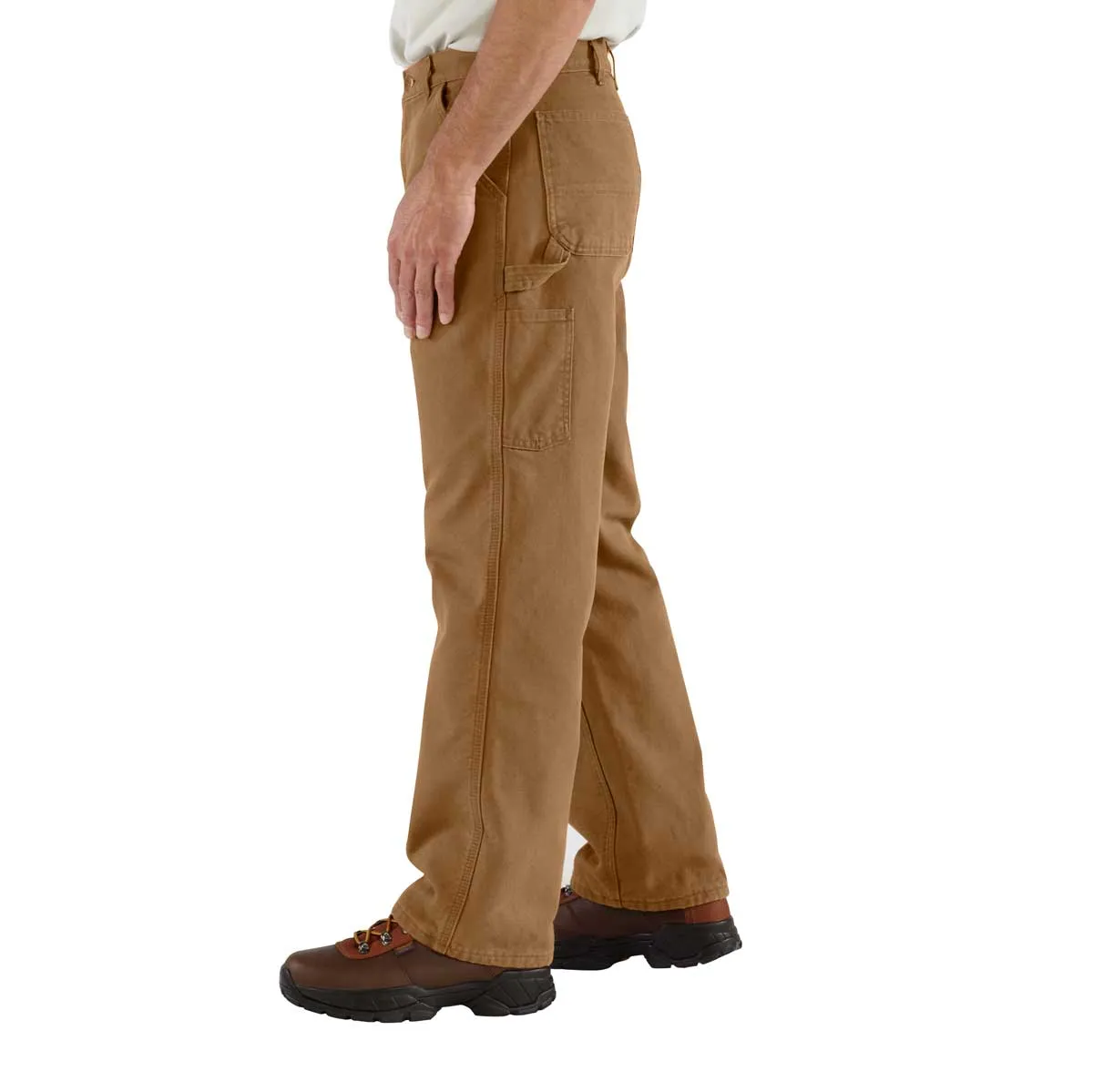 Carhartt B111 werkbroek flanel bruin 34x32 duck
