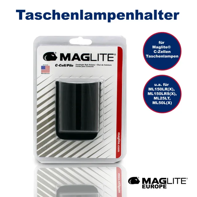 Maglite C-cell holster nylon riemhouder zwart