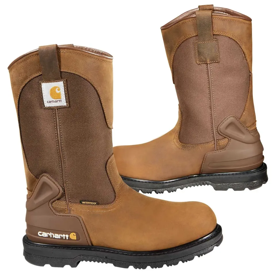 Carhartt 11 inch Wellington werklaarzen stalen neus leer