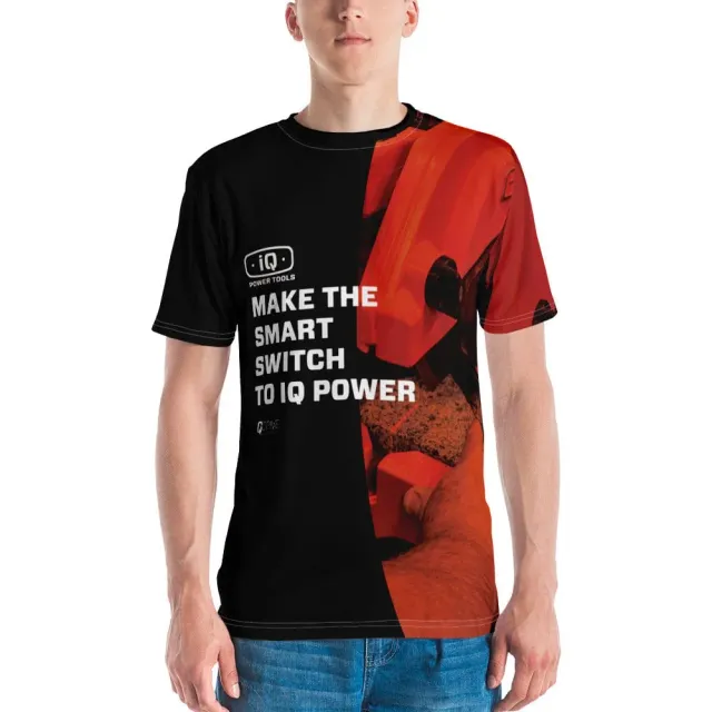 IQ Powertools heren T-shirt regular polyester zwart XS-2XL
