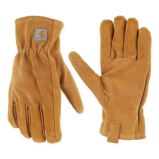 Carhartt Open Cuff leren werkhandschoenen elastische pols