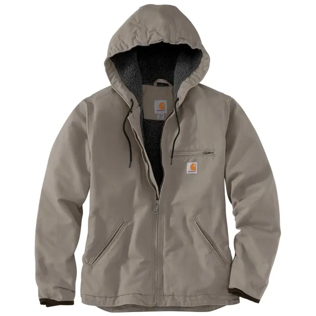 Carhartt 0J141 Washed Duck damesjas zwart M sherpa