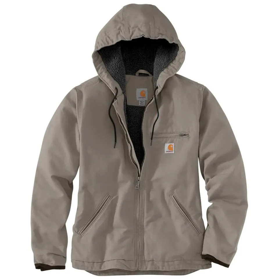 Carhartt 0J141 Washed Duck damesjas zwart M sherpa
